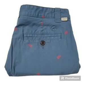 MAGELLAN Blue and Red Lobster Shorts Size 32